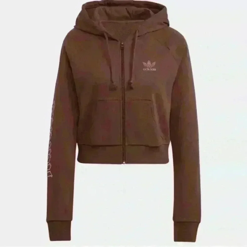 ADIDAS WOMEN'S 2000 LUXE CROPPED TRACK TOP JACKET HF6766 HF6768 Y2K Size Small - Picture 2 of 8